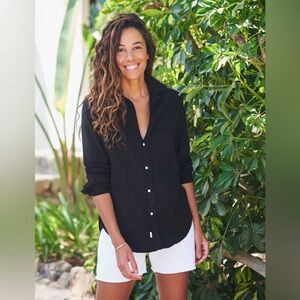 FRANK & EILEEN TEE LAB EILEEN STYLE HERITAGE JERSEY SHIRT BLACK M